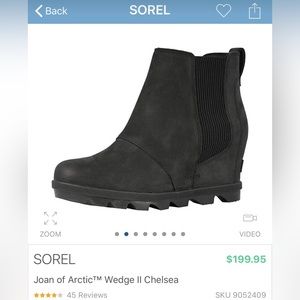 Sorel Joan Wedge II Chelsea - black